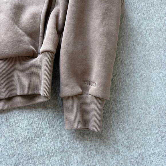 NWOT Vuori Restore Mini Full Zip Hoodie in Nutmeg - Picture 3 of 3